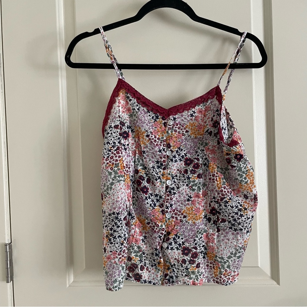 Cynthia Rowley floral lacy pajama set - Picture 8 of 12